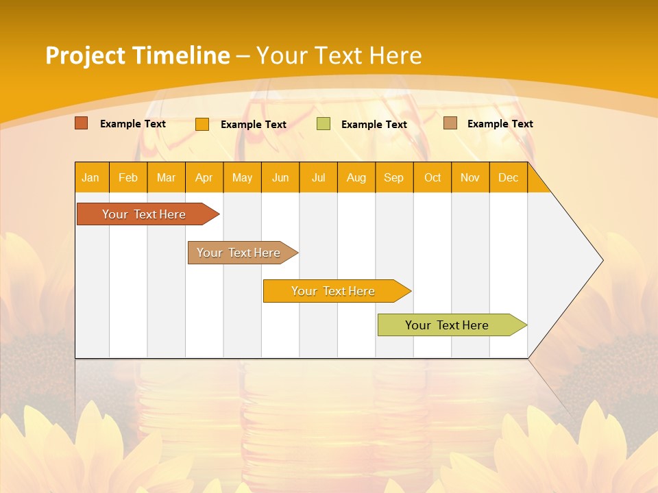 Golden Cooking Oil Yellow PowerPoint Template