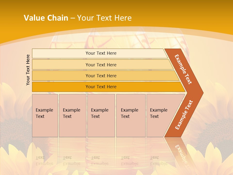 Golden Cooking Oil Yellow PowerPoint Template