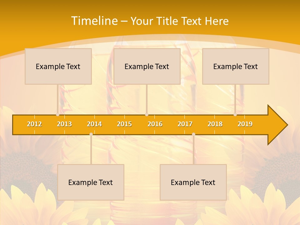 Golden Cooking Oil Yellow PowerPoint Template