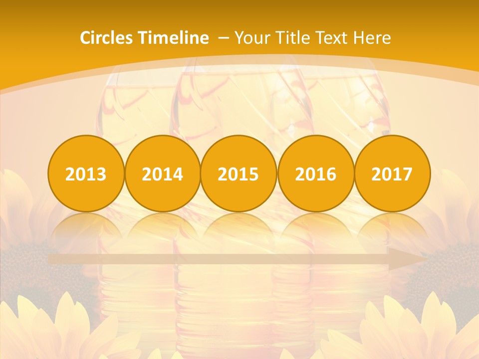 Golden Cooking Oil Yellow PowerPoint Template