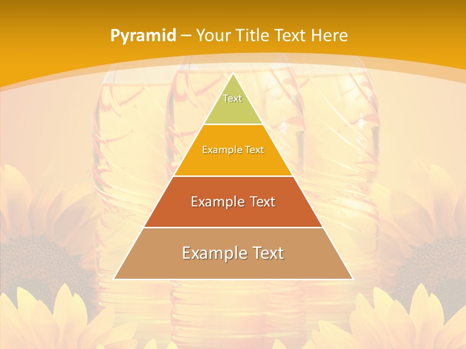 Golden Cooking Oil Yellow PowerPoint Template