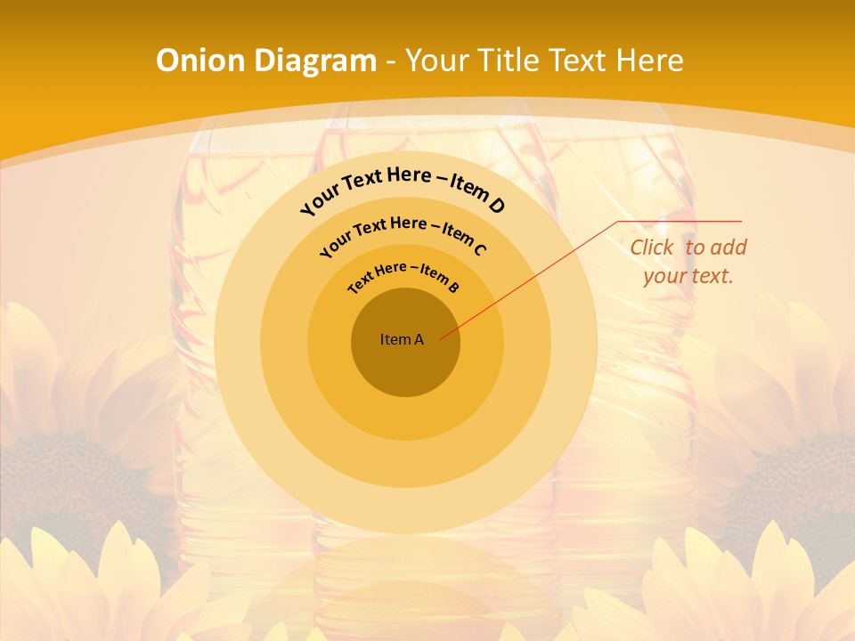 Golden Cooking Oil Yellow PowerPoint Template