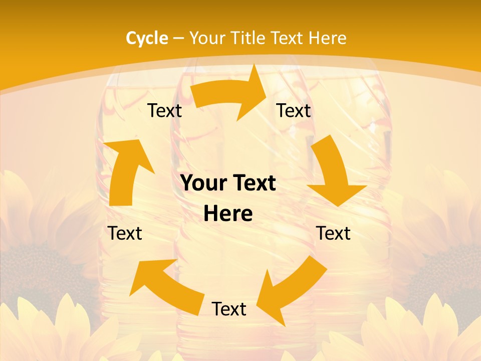Golden Cooking Oil Yellow PowerPoint Template