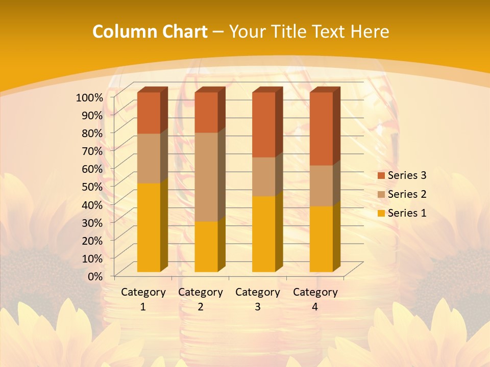 Golden Cooking Oil Yellow PowerPoint Template