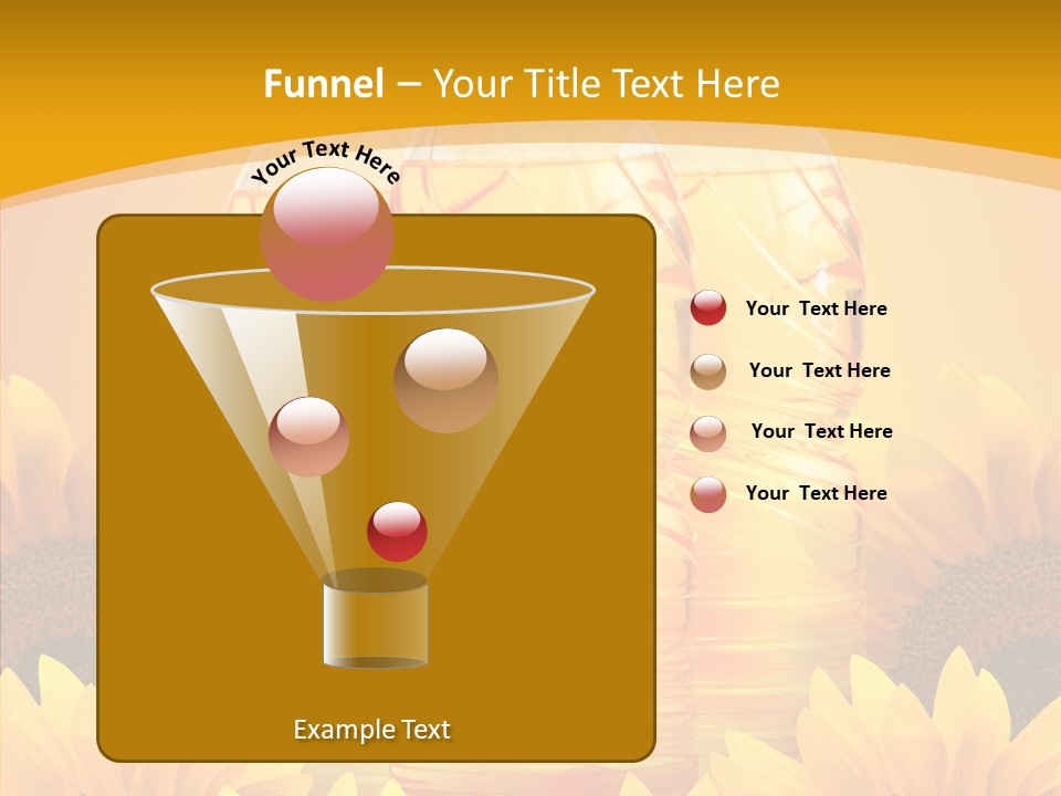 Golden Cooking Oil Yellow PowerPoint Template