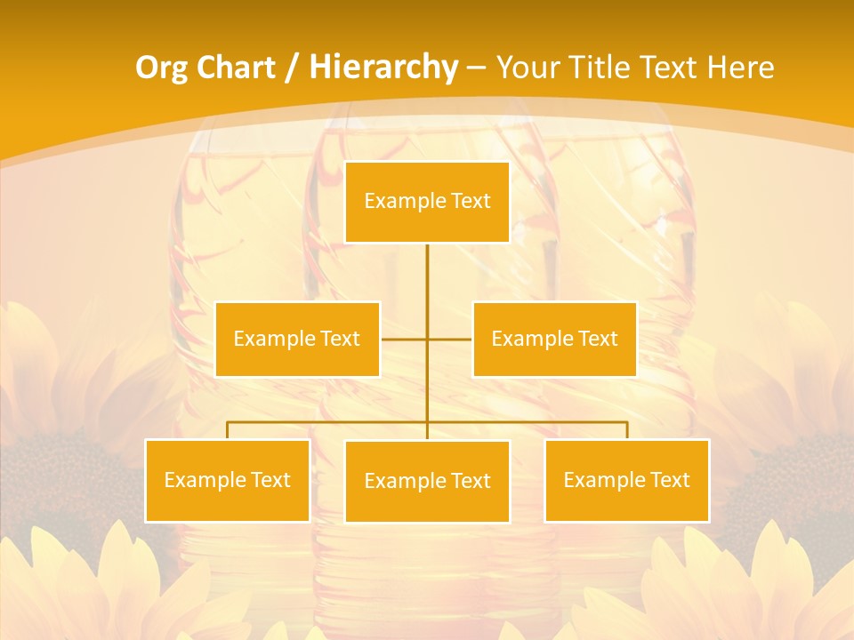 Golden Cooking Oil Yellow PowerPoint Template