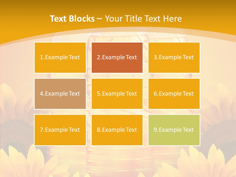 Golden Cooking Oil Yellow PowerPoint Template