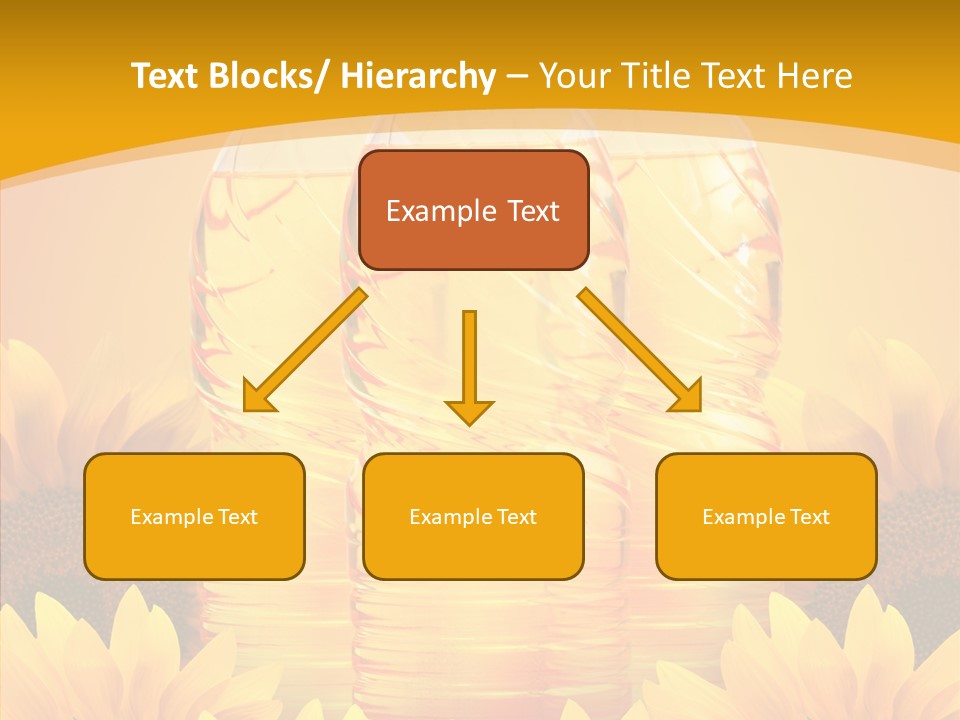 Golden Cooking Oil Yellow PowerPoint Template