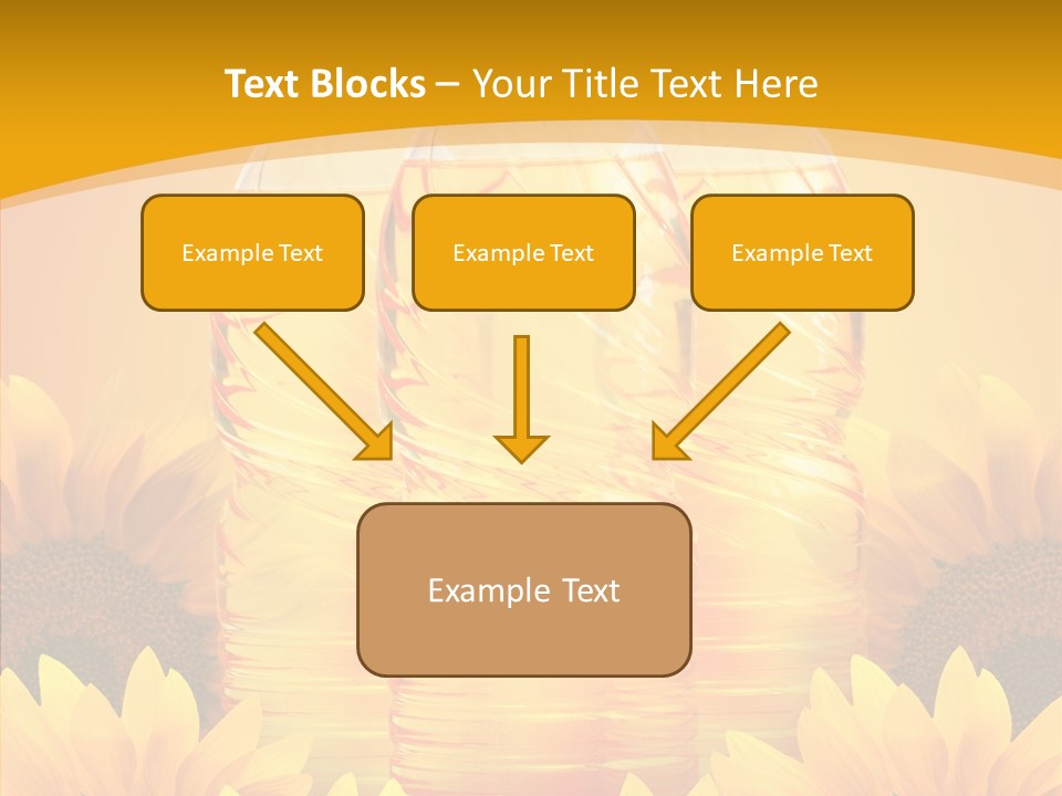 Golden Cooking Oil Yellow PowerPoint Template