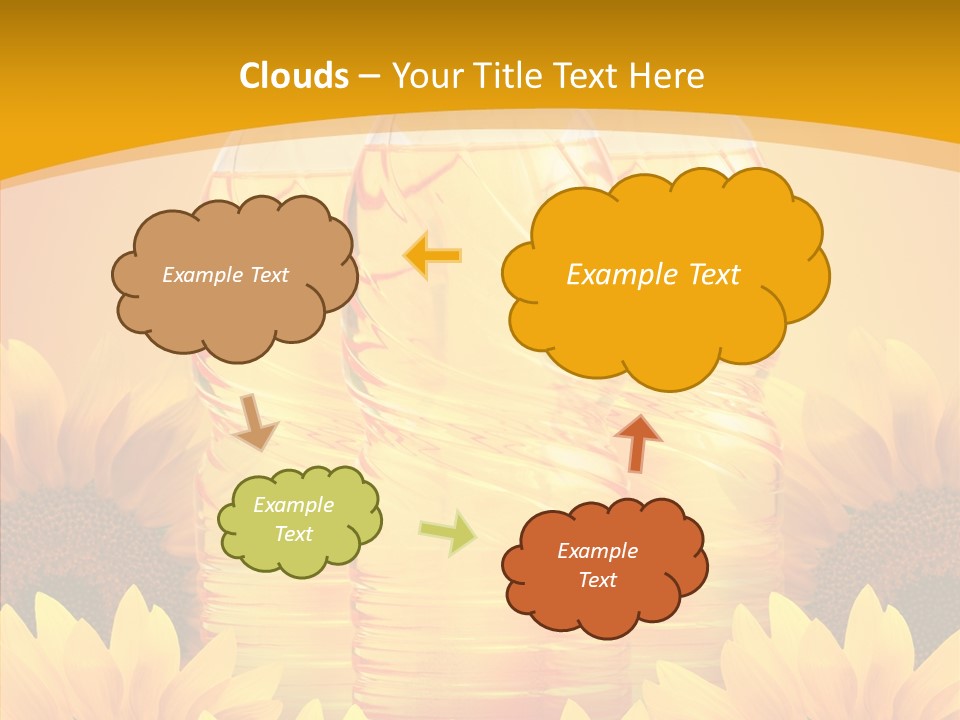 Golden Cooking Oil Yellow PowerPoint Template