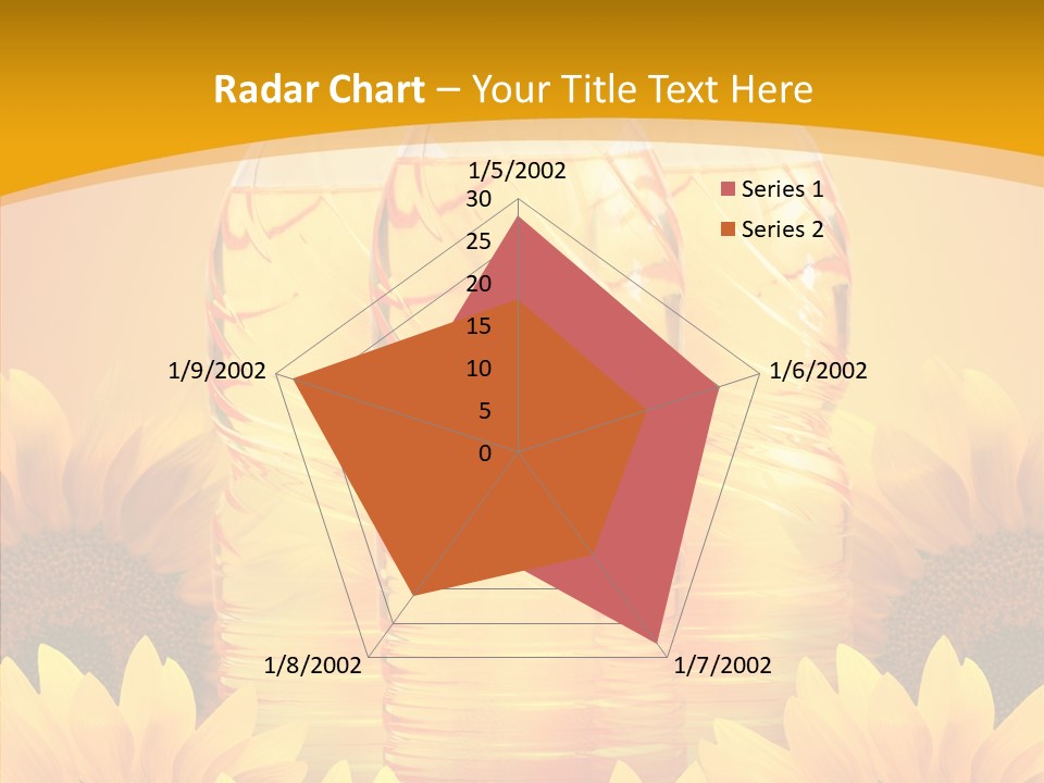 Golden Cooking Oil Yellow PowerPoint Template