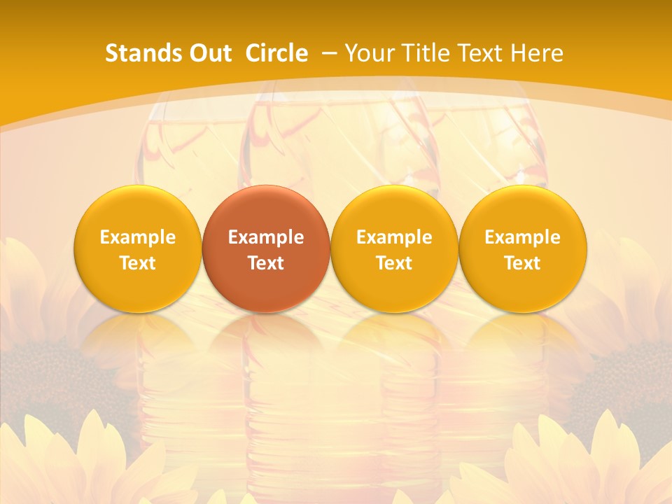 Golden Cooking Oil Yellow PowerPoint Template