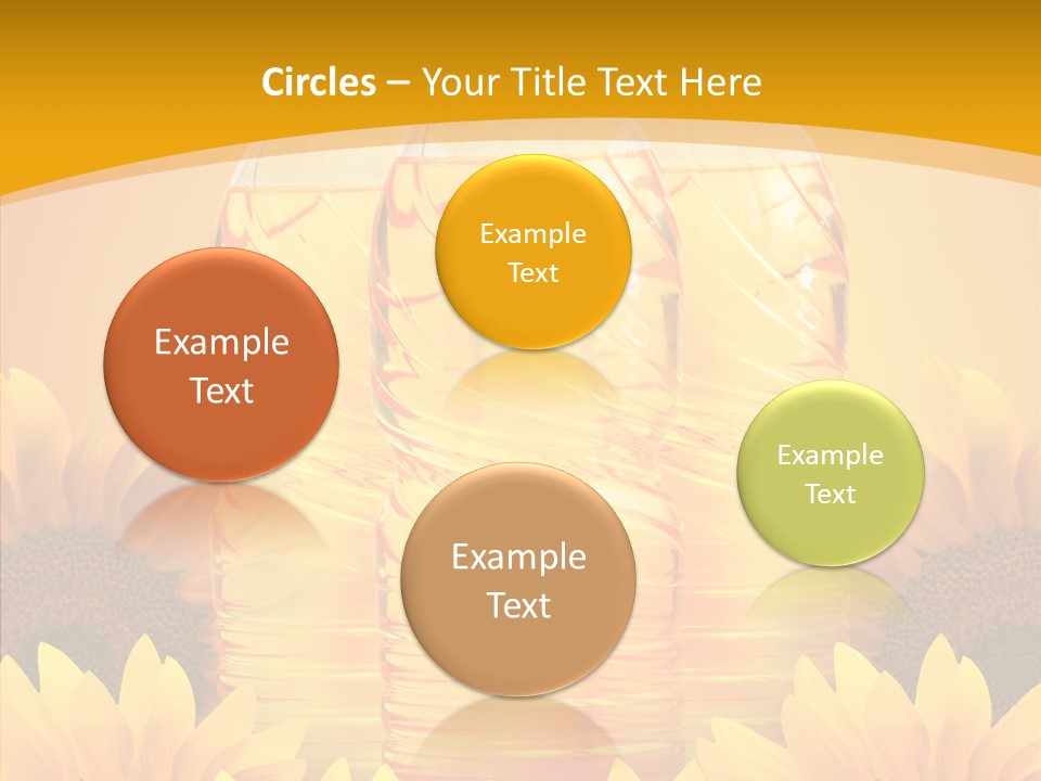 Golden Cooking Oil Yellow PowerPoint Template