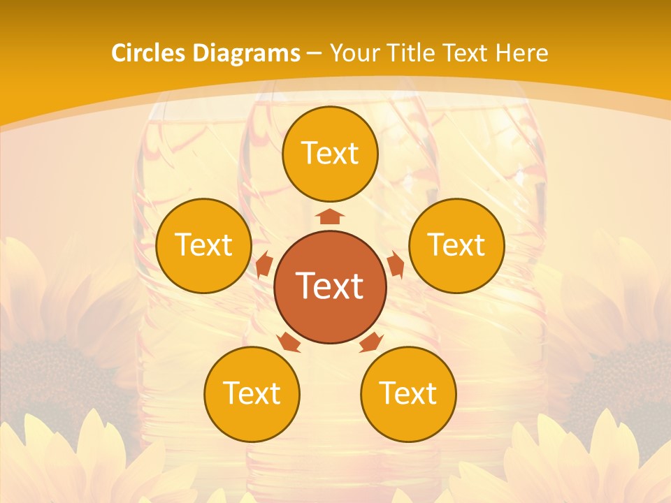 Golden Cooking Oil Yellow PowerPoint Template