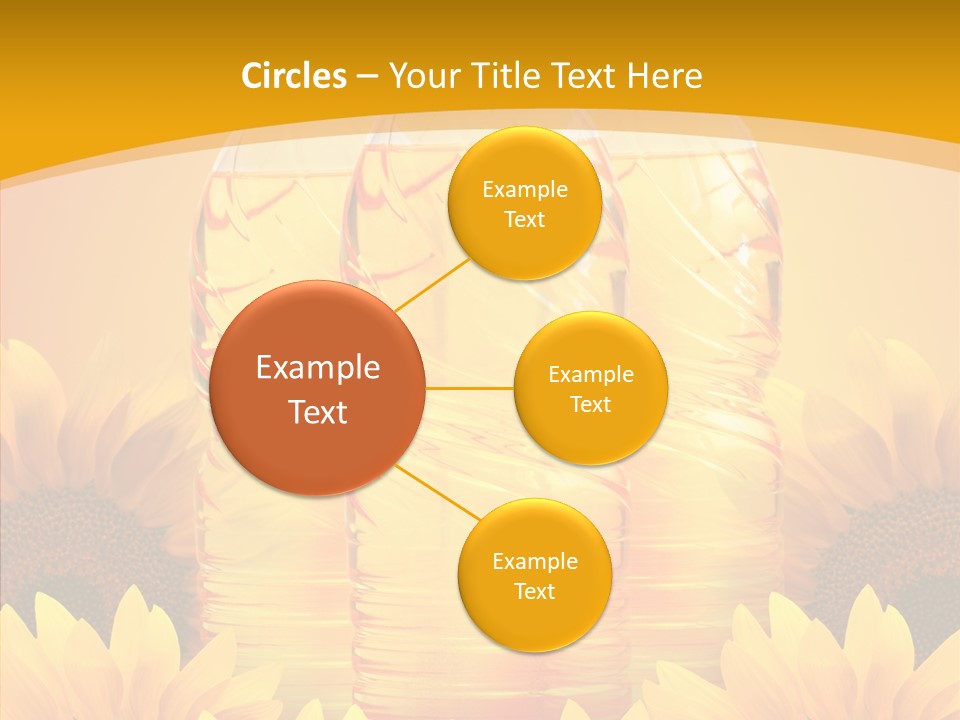 Golden Cooking Oil Yellow PowerPoint Template