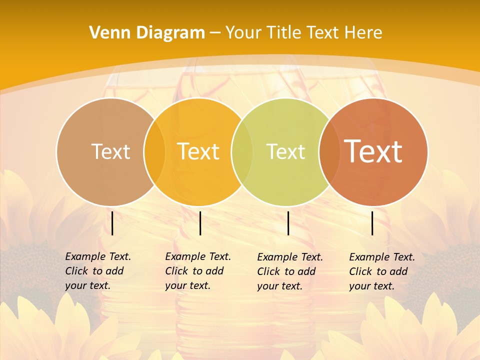 Golden Cooking Oil Yellow PowerPoint Template