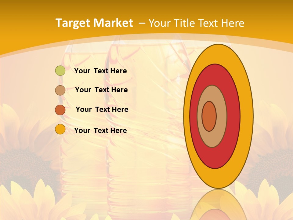 Golden Cooking Oil Yellow PowerPoint Template