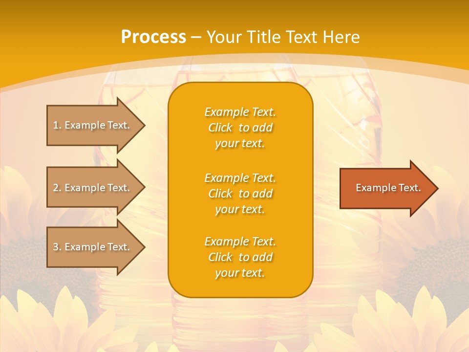 Golden Cooking Oil Yellow PowerPoint Template