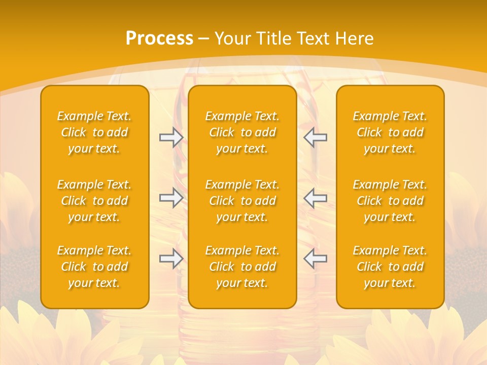 Golden Cooking Oil Yellow PowerPoint Template
