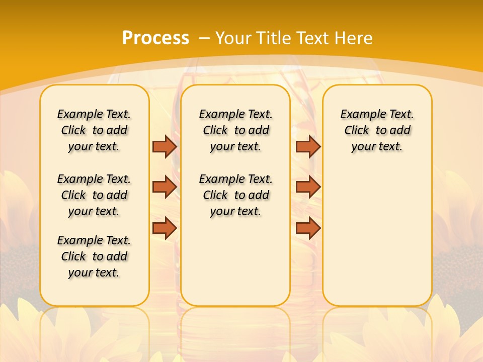 Golden Cooking Oil Yellow PowerPoint Template