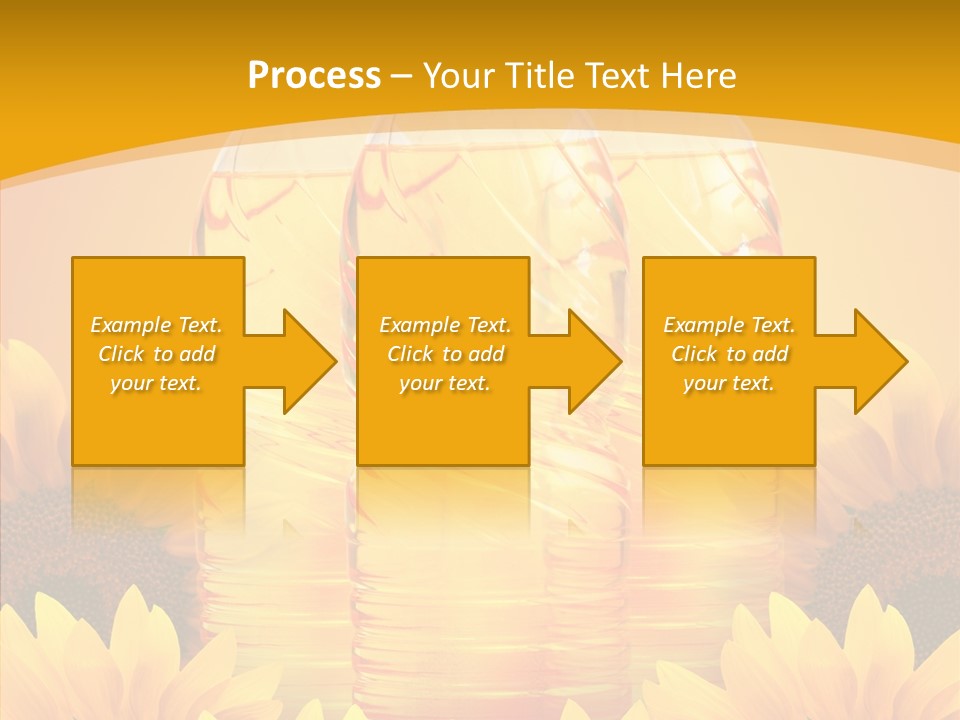 Golden Cooking Oil Yellow PowerPoint Template
