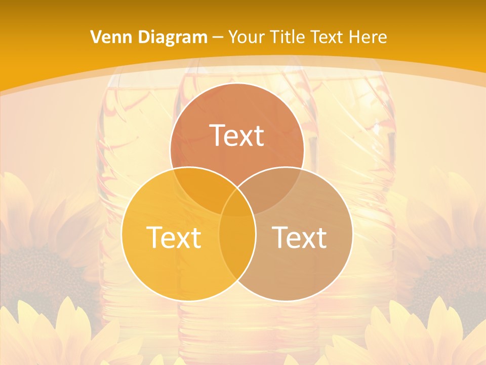 Golden Cooking Oil Yellow PowerPoint Template