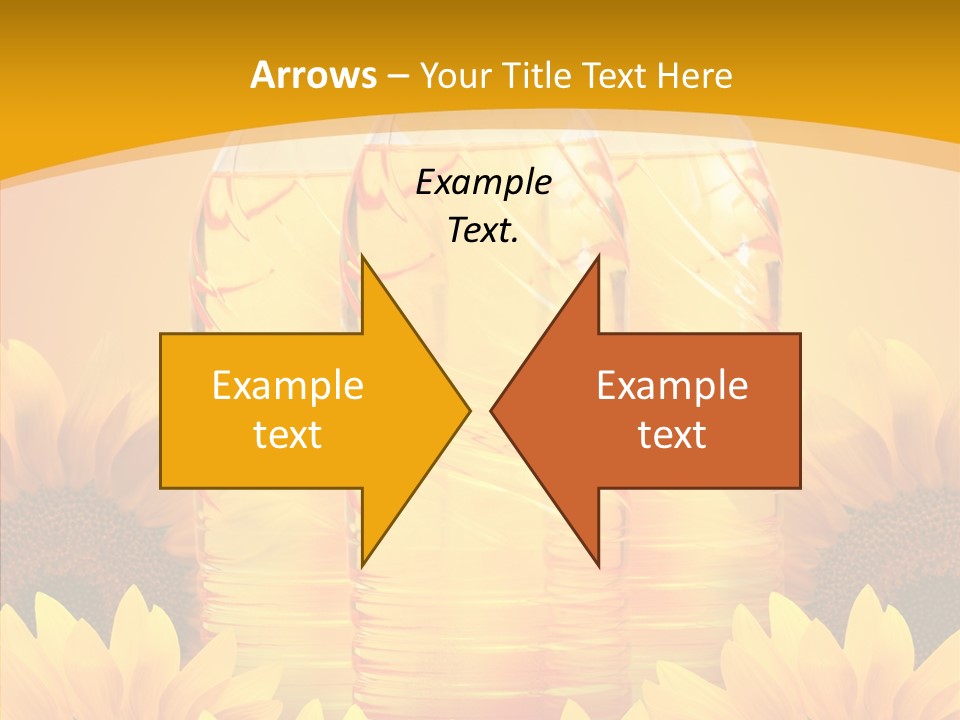 Golden Cooking Oil Yellow PowerPoint Template