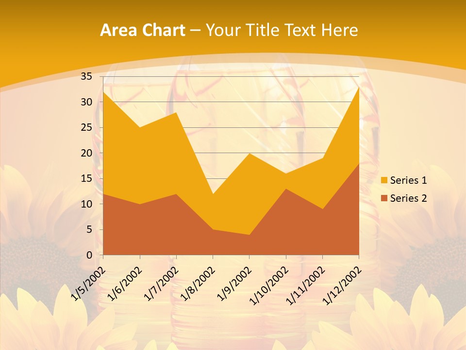 Golden Cooking Oil Yellow PowerPoint Template