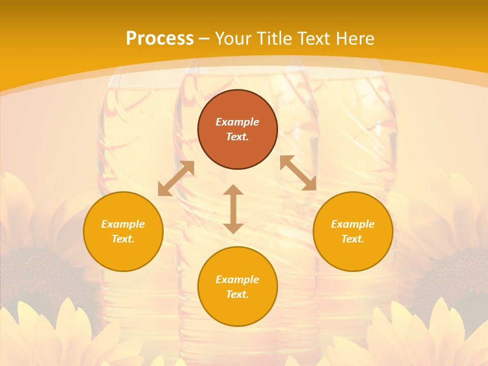 Golden Cooking Oil Yellow PowerPoint Template