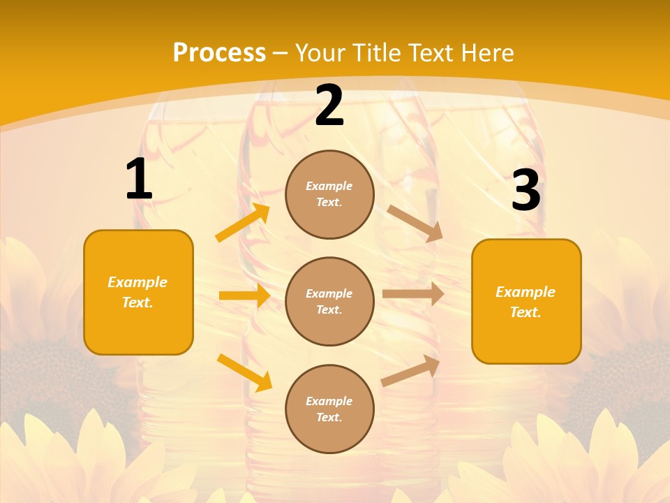 Golden Cooking Oil Yellow PowerPoint Template