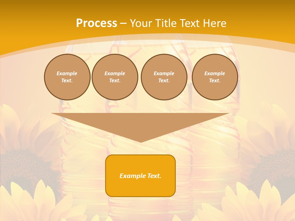 Golden Cooking Oil Yellow PowerPoint Template