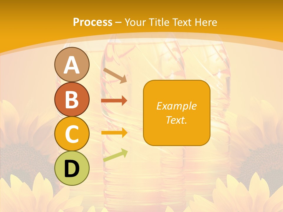 Golden Cooking Oil Yellow PowerPoint Template