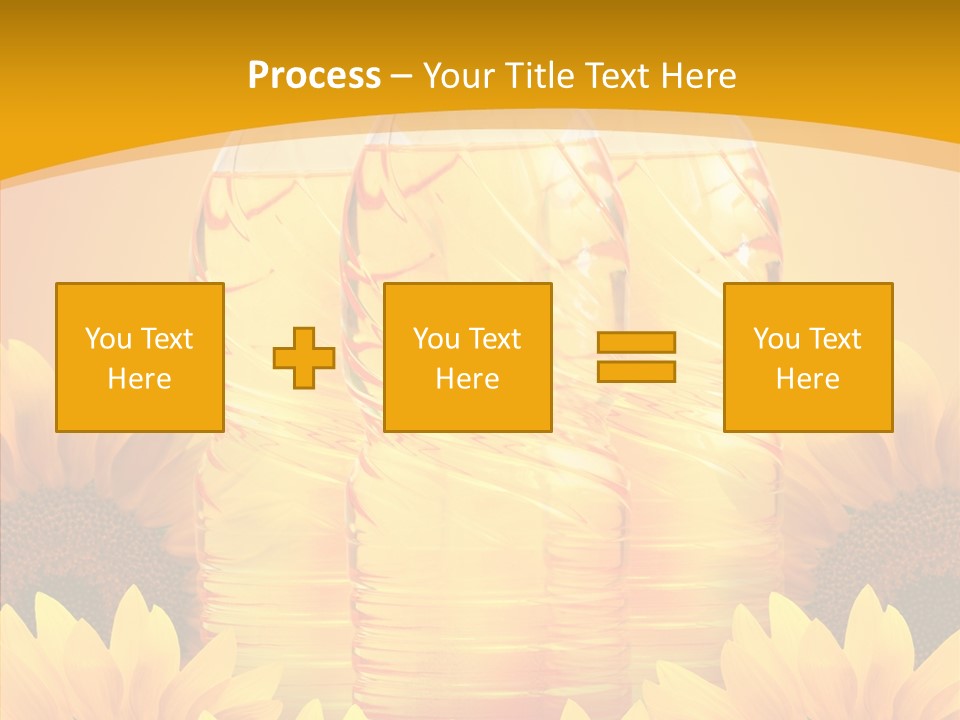 Golden Cooking Oil Yellow PowerPoint Template