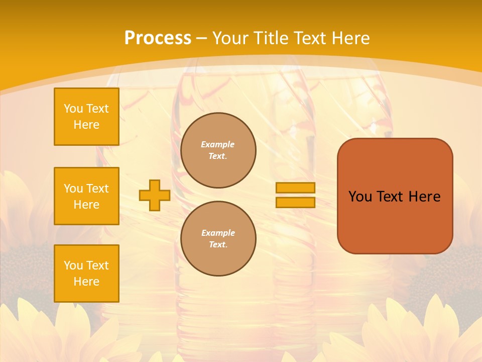 Golden Cooking Oil Yellow PowerPoint Template