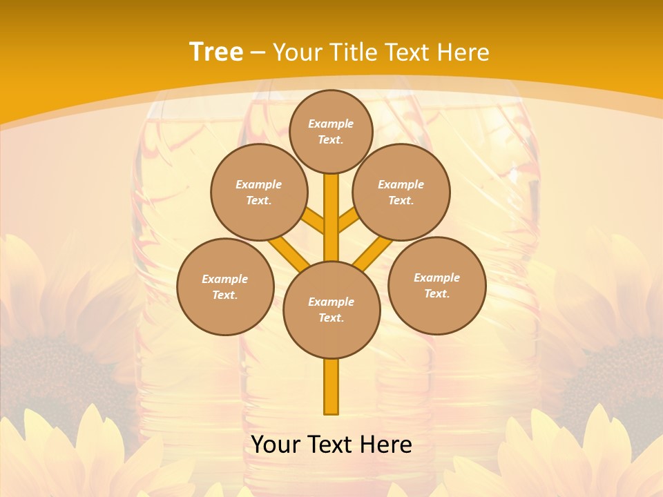 Golden Cooking Oil Yellow PowerPoint Template