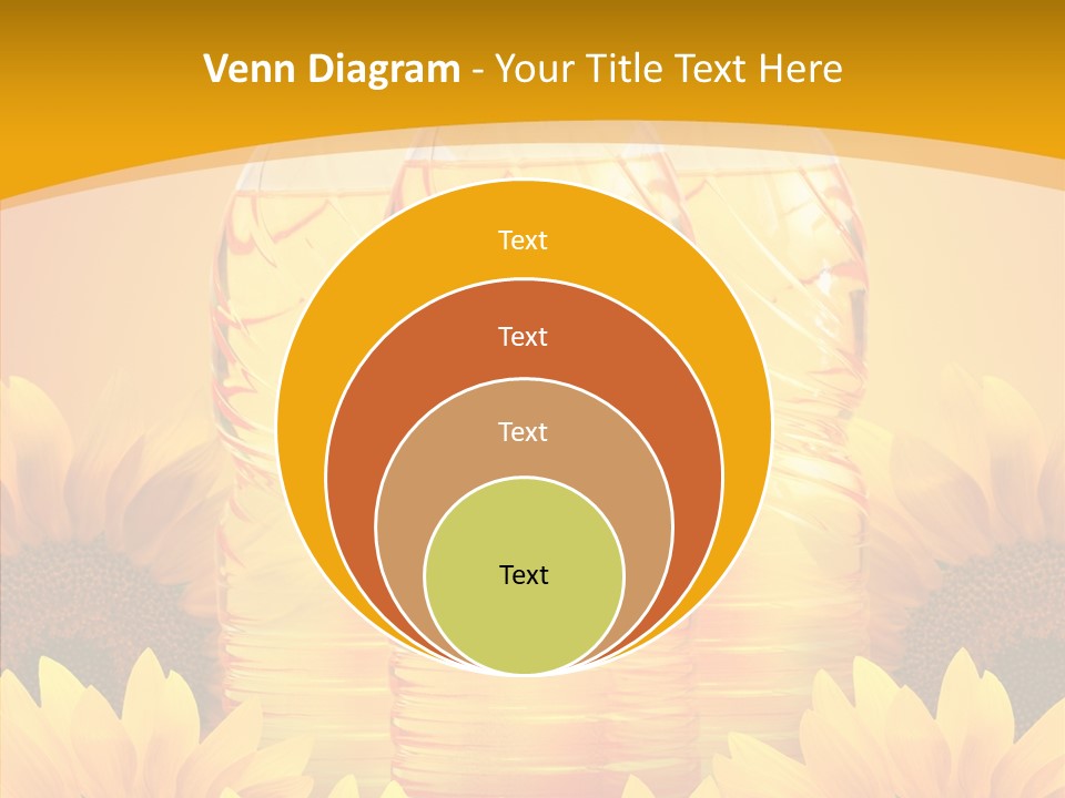 Golden Cooking Oil Yellow PowerPoint Template