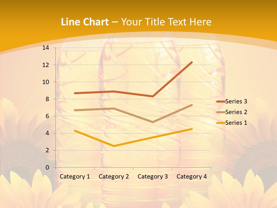 Golden Cooking Oil Yellow PowerPoint Template