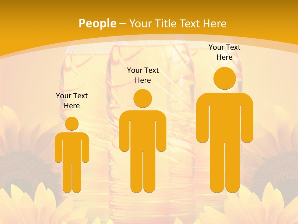 Golden Cooking Oil Yellow PowerPoint Template