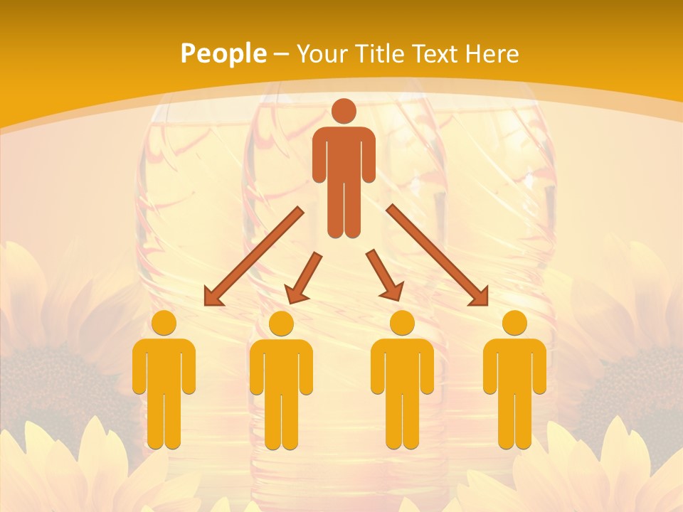 Golden Cooking Oil Yellow PowerPoint Template