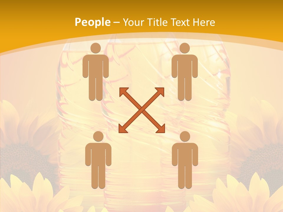 Golden Cooking Oil Yellow PowerPoint Template