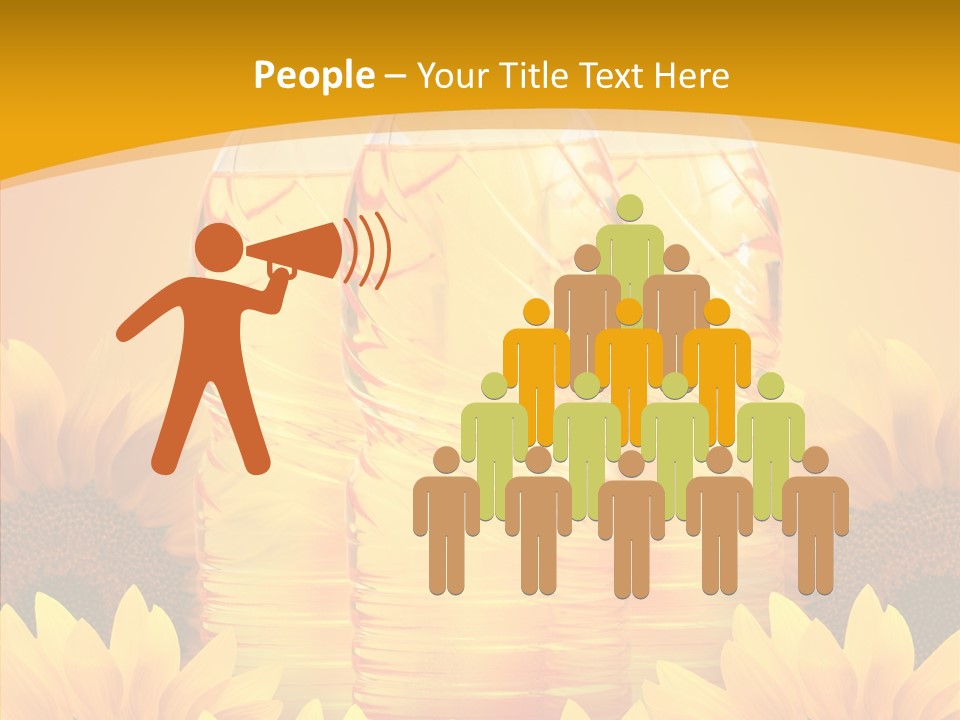 Golden Cooking Oil Yellow PowerPoint Template