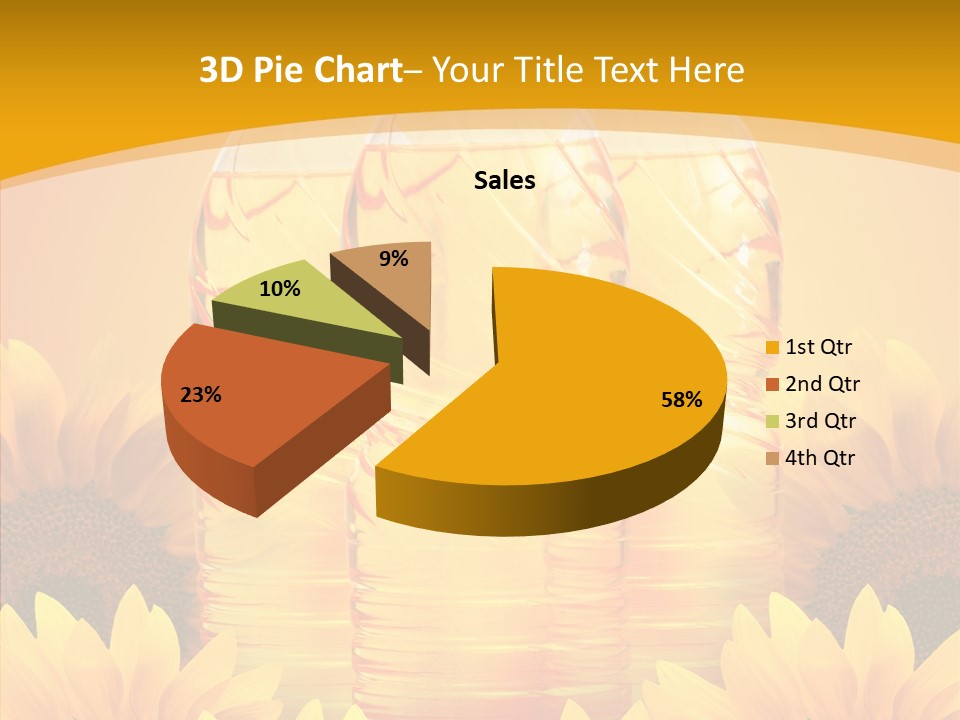 Golden Cooking Oil Yellow PowerPoint Template