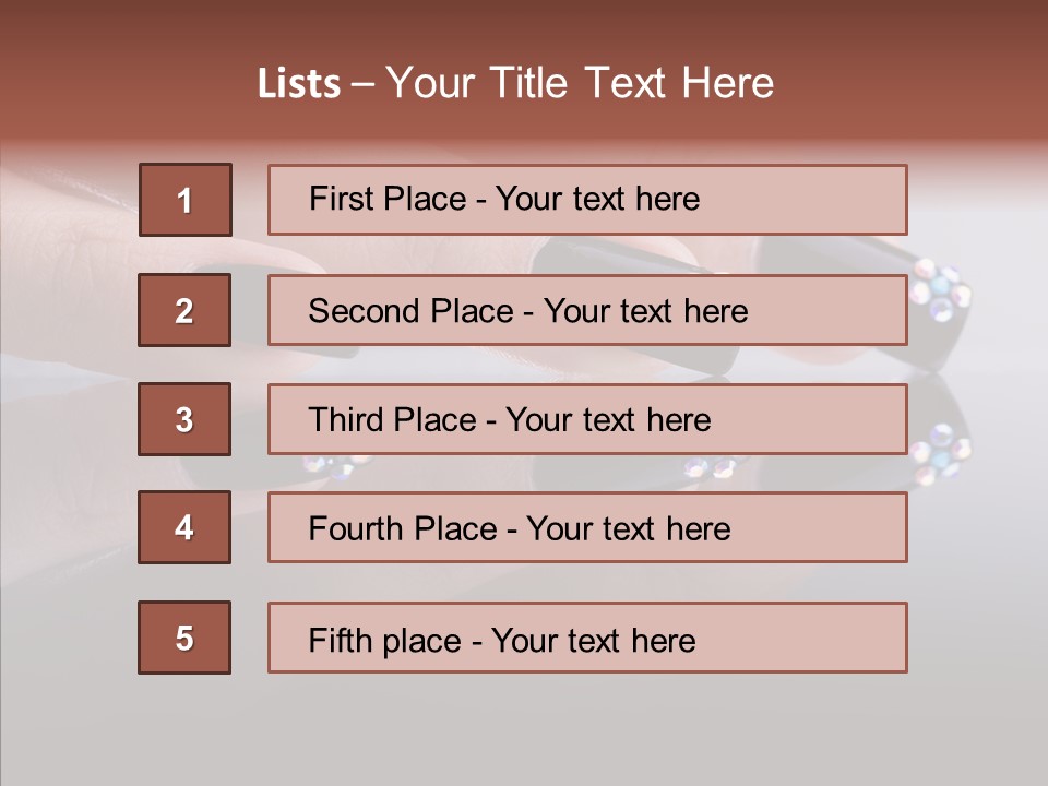 Nails Dynamics Design PowerPoint Template