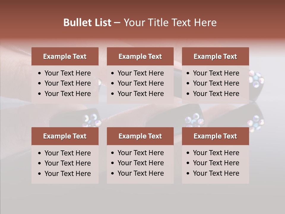 Nails Dynamics Design PowerPoint Template
