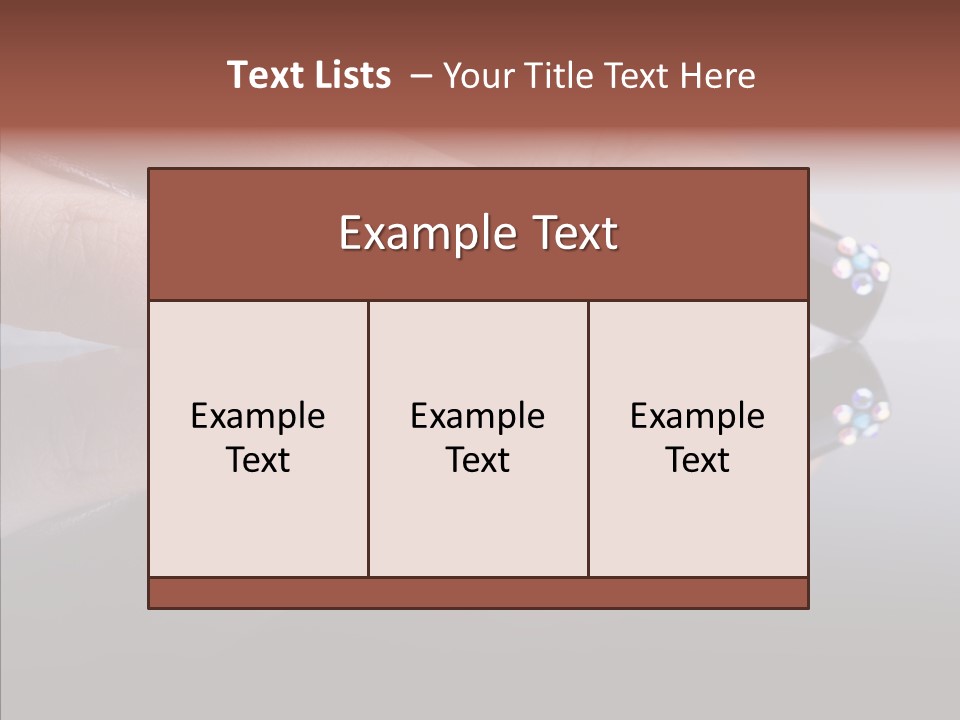 Nails Dynamics Design PowerPoint Template