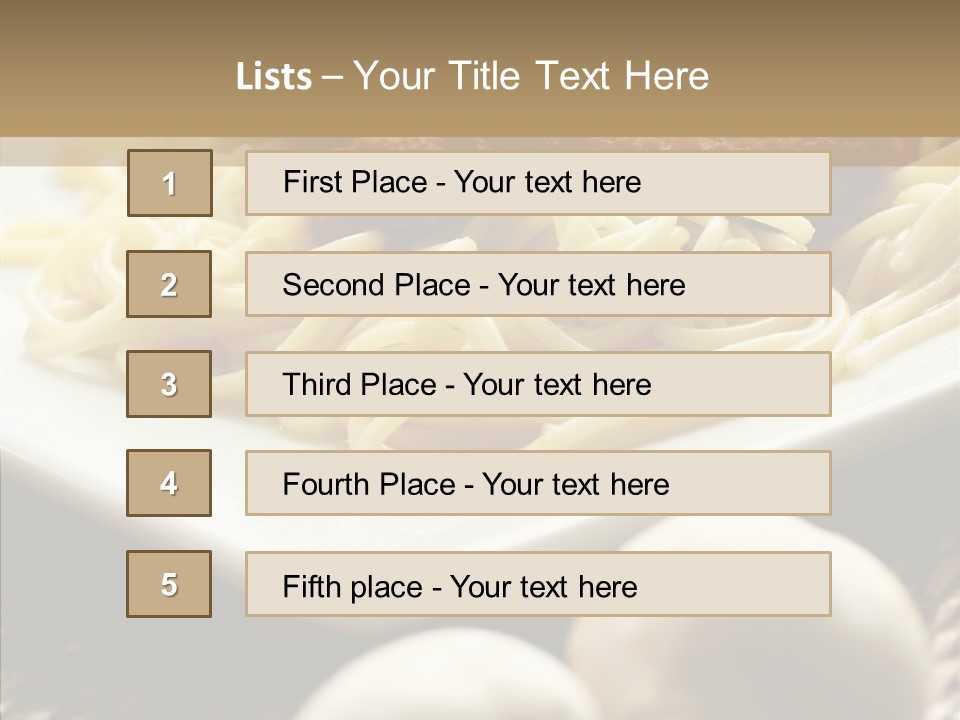 Meal Rattan Diet PowerPoint Template