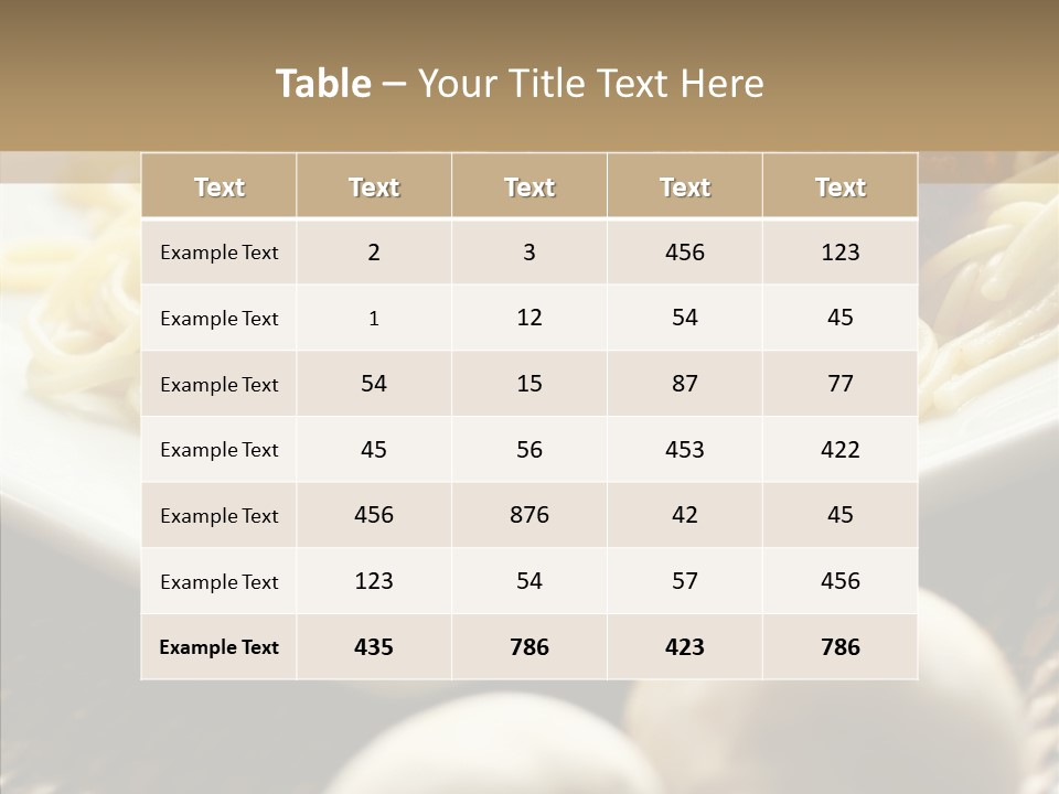 Meal Rattan Diet PowerPoint Template
