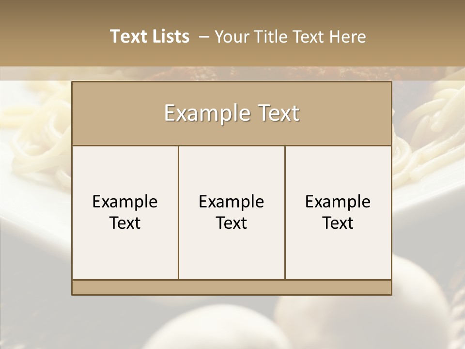 Meal Rattan Diet PowerPoint Template