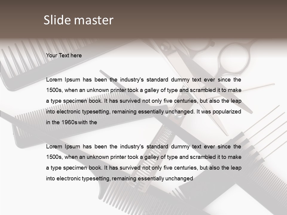 Set Care Accessory PowerPoint Template