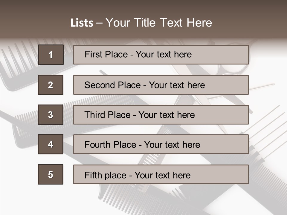 Set Care Accessory PowerPoint Template